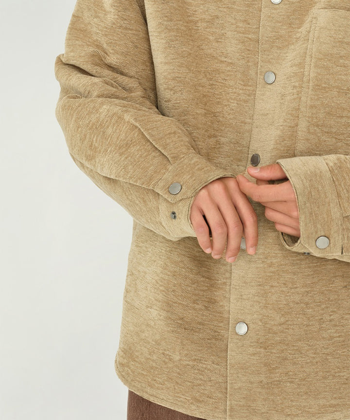 VELOUR SHIRT JACKET
