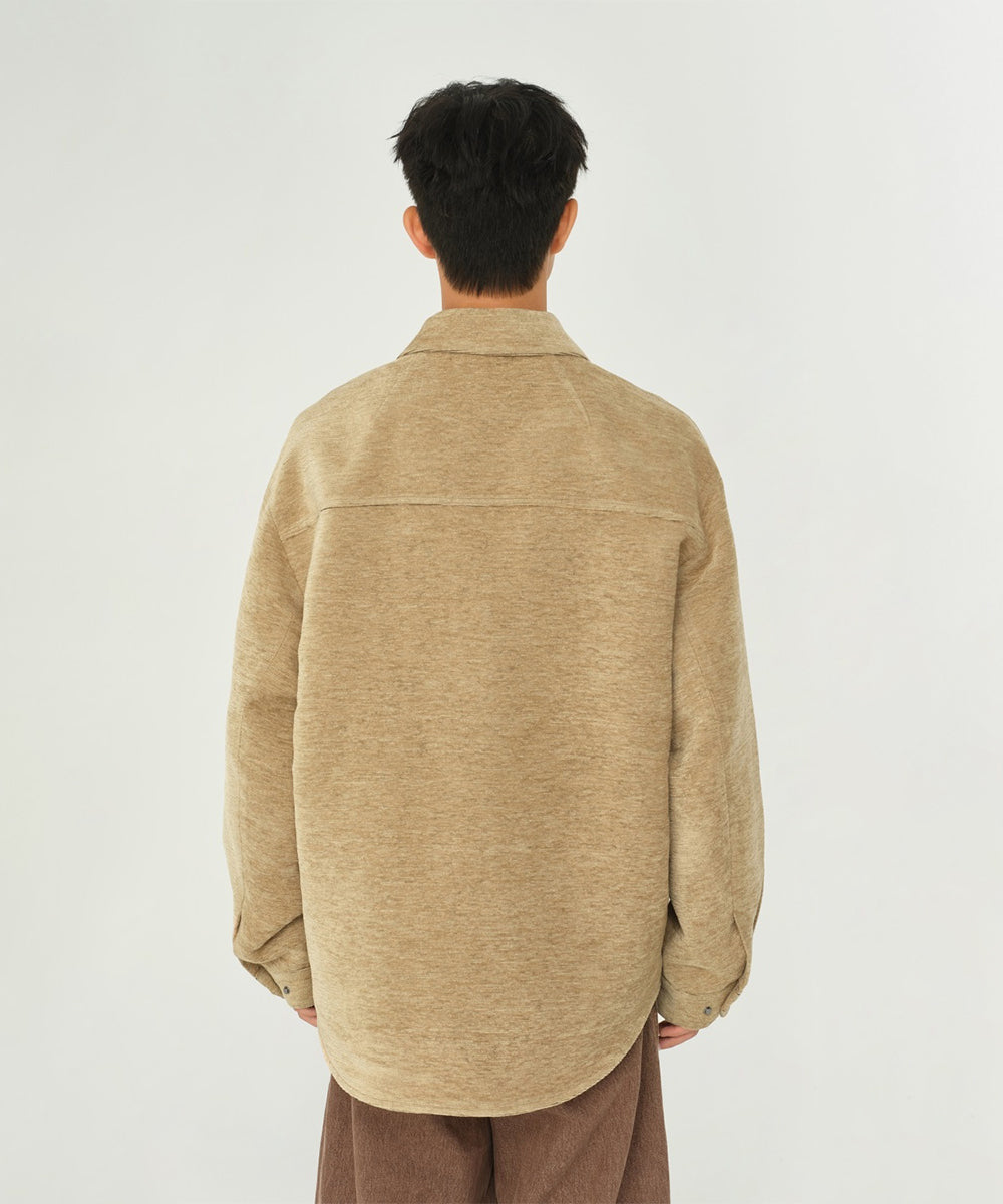 VELOUR SHIRT JACKET