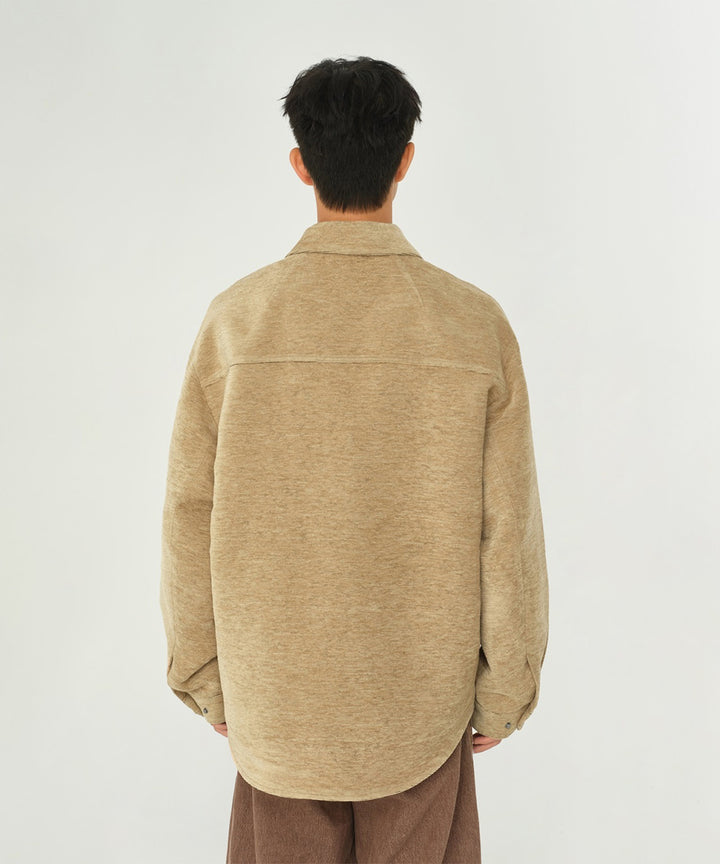 VELOUR SHIRT JACKET