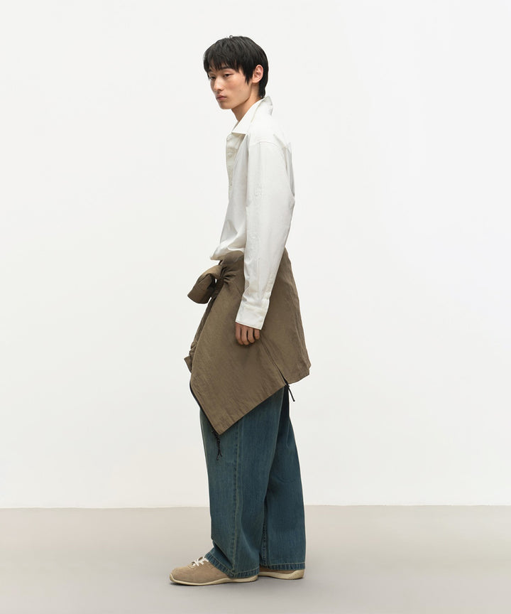 DENIM WIDE PANTS
