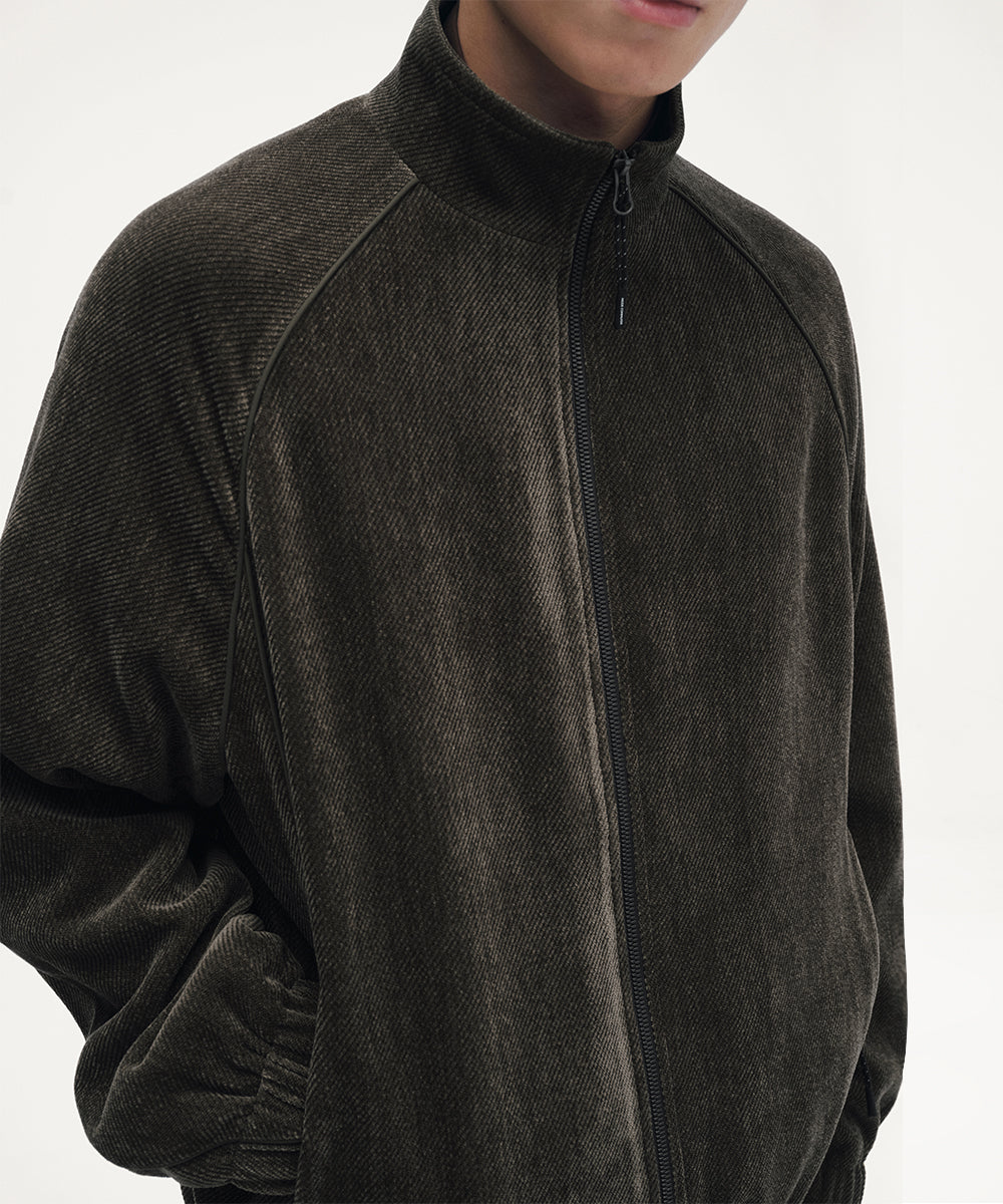 CHENILLE STAND ZIP JACKET