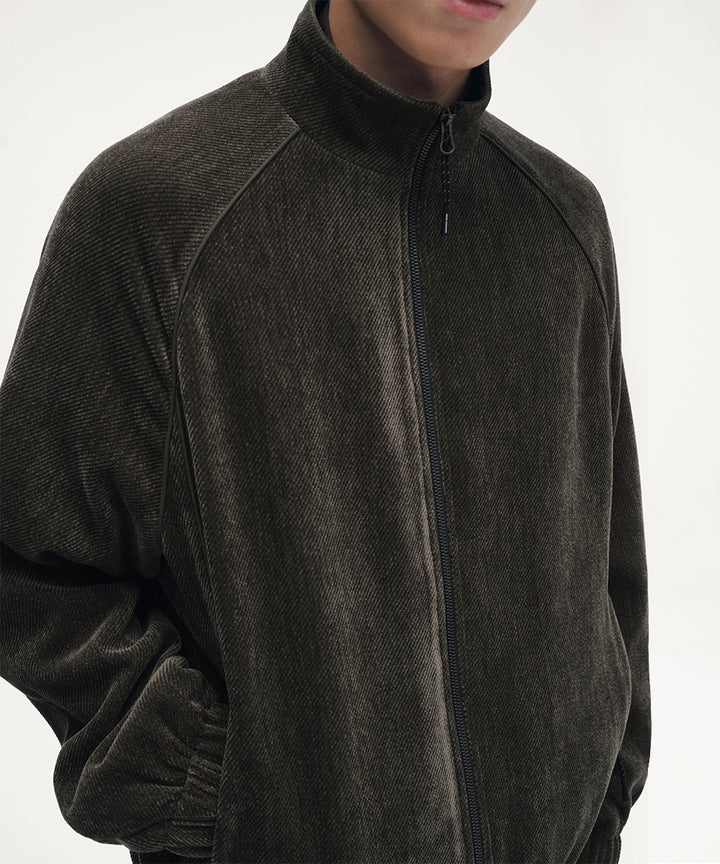 CHENILLE STAND ZIP JACKET