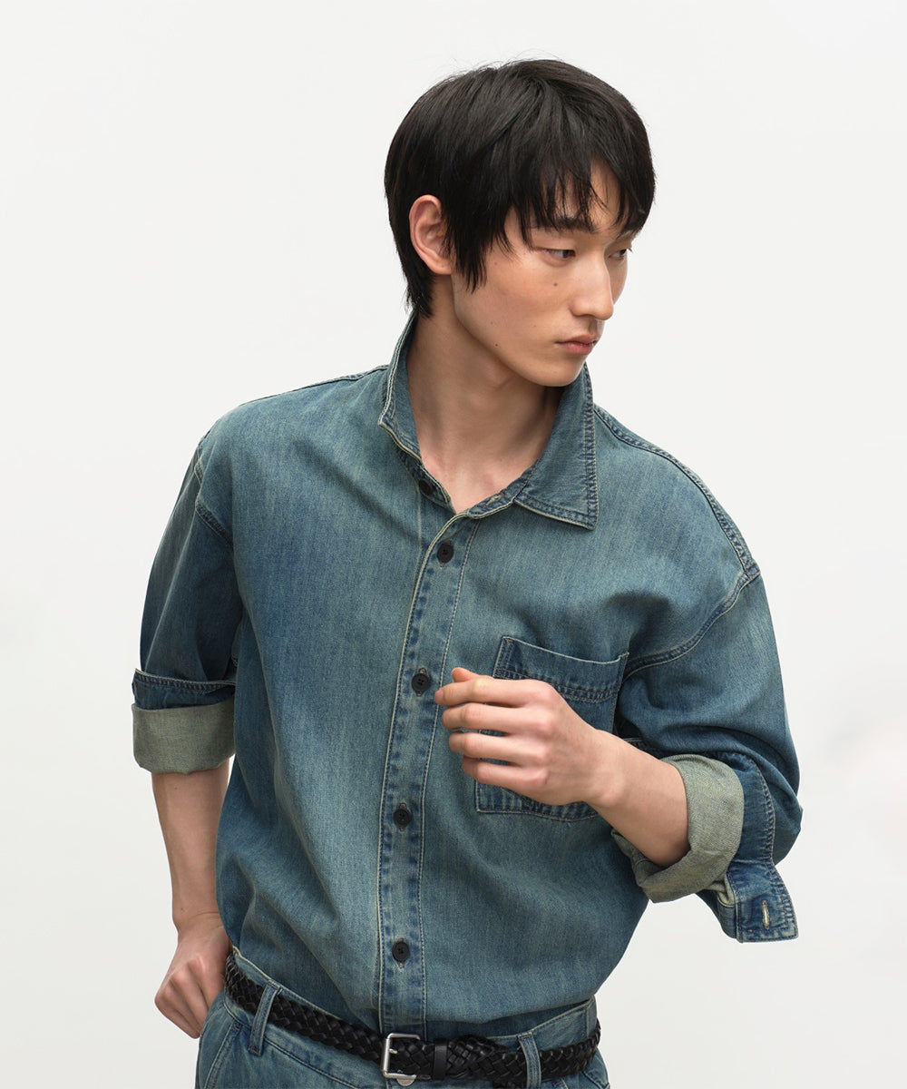 VELOUR SHIRT JACKET