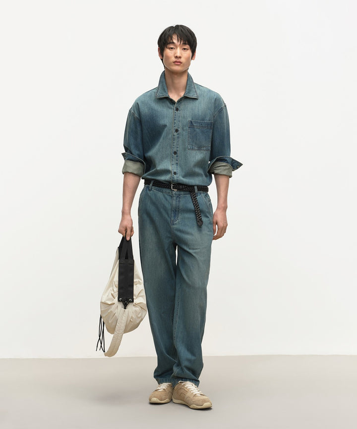VELOUR SHIRT JACKET