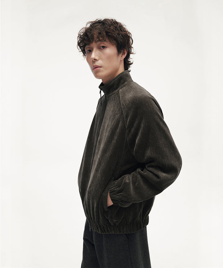 CHENILLE STAND ZIP JACKET