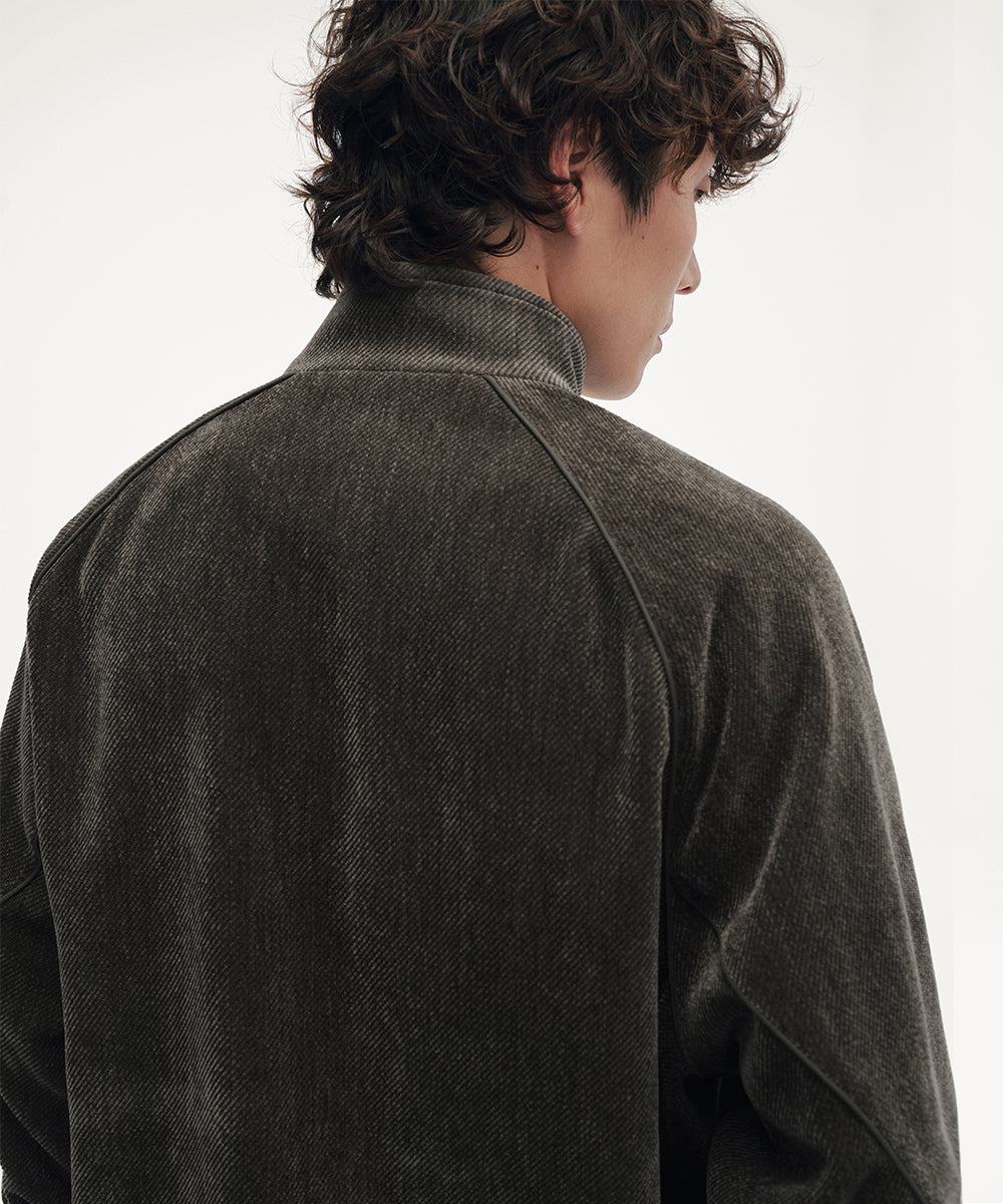 CHENILLE STAND ZIP JACKET