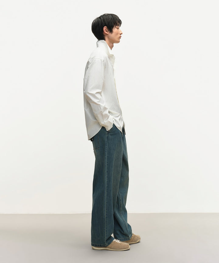 DENIM WIDE PANTS