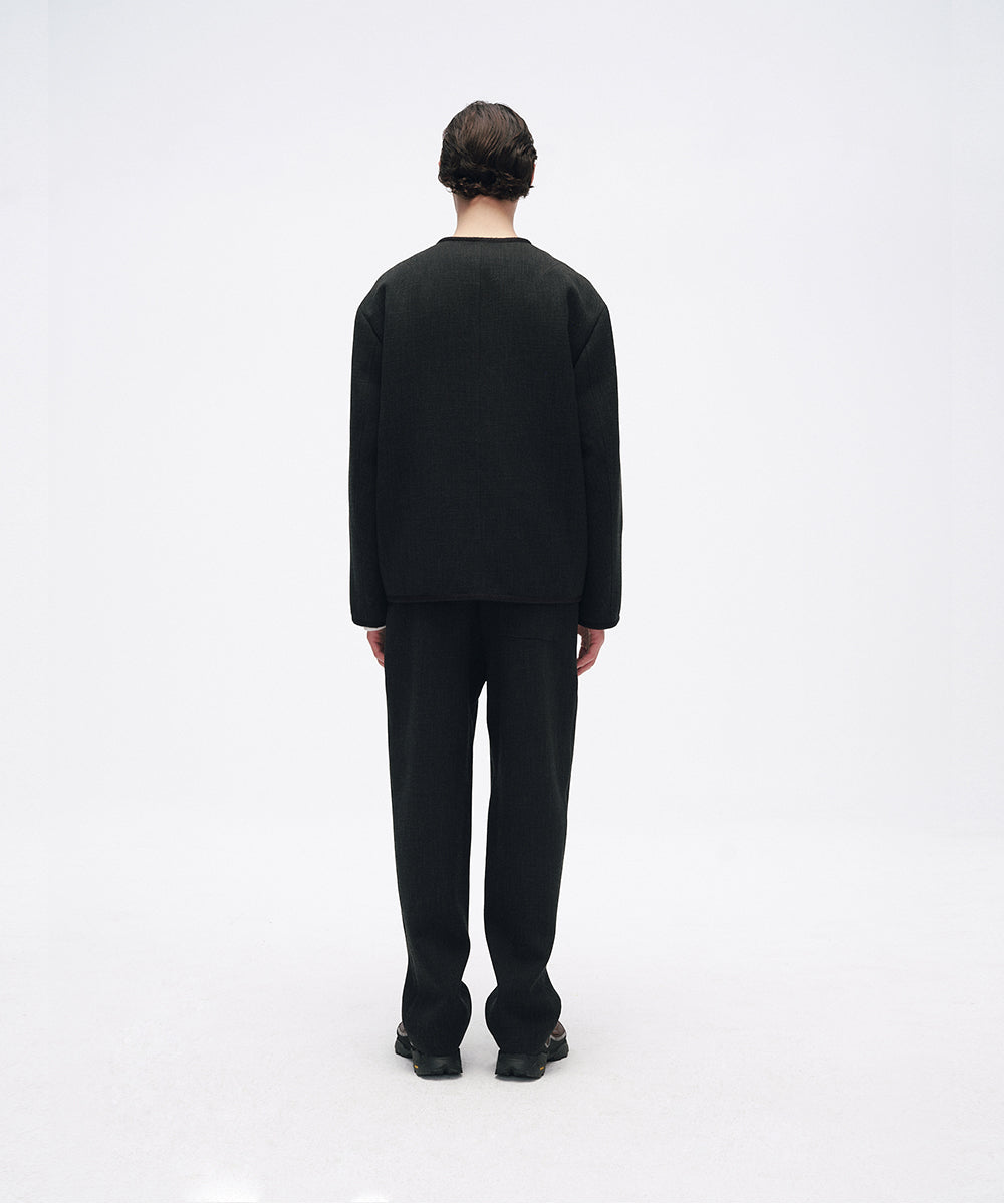 COLLARLESS JACKET