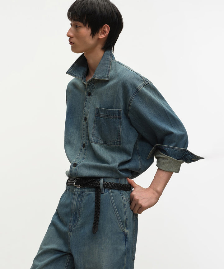 VELOUR SHIRT JACKET