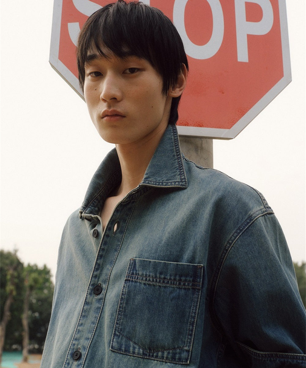 VELOUR SHIRT JACKET