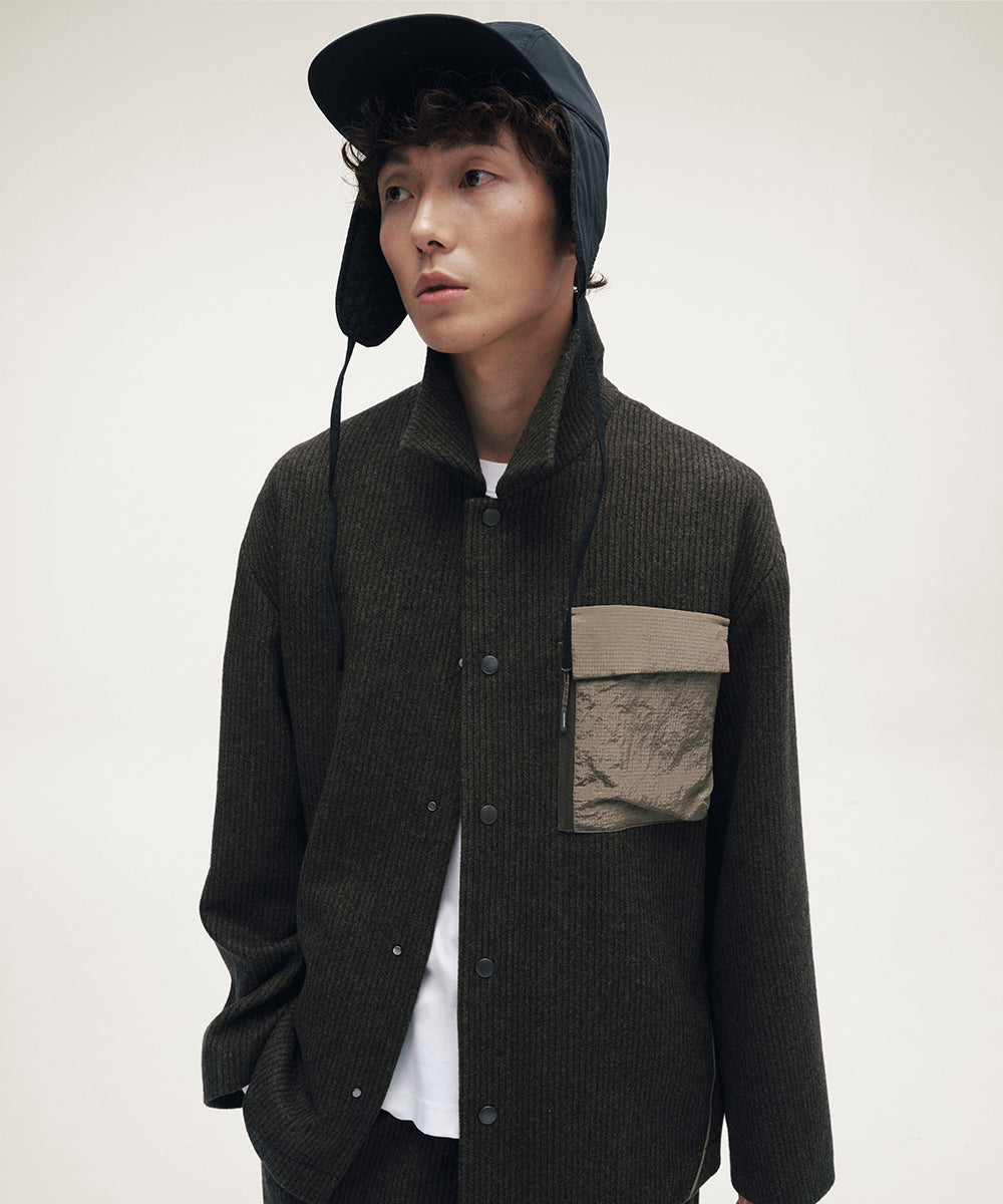 TWEED SHIRT JACKET