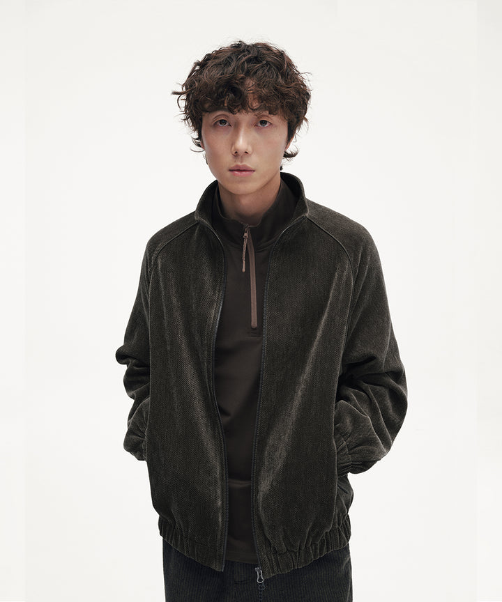 CHENILLE STAND ZIP JACKET