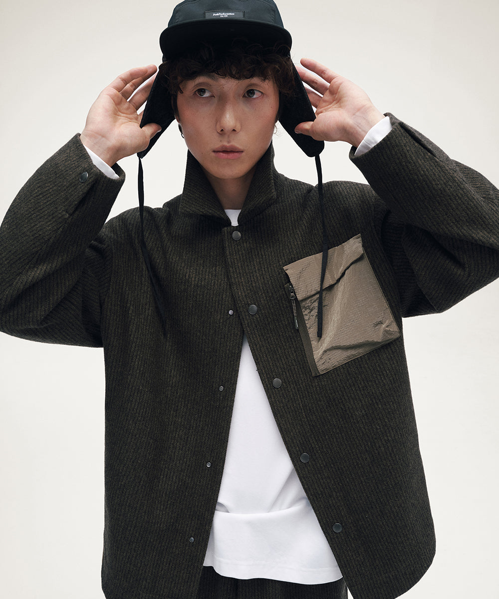 TWEED SHIRT JACKET
