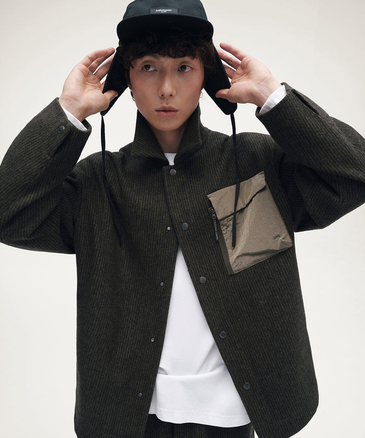 TWEED SHIRT JACKET