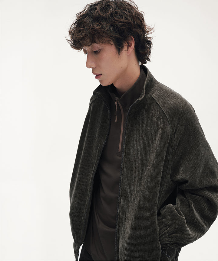 CHENILLE STAND ZIP JACKET
