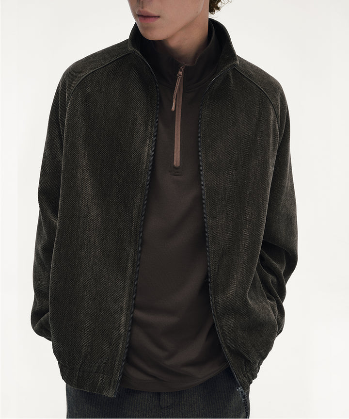 CHENILLE STAND ZIP JACKET