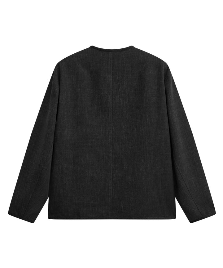 COLLARLESS JACKET