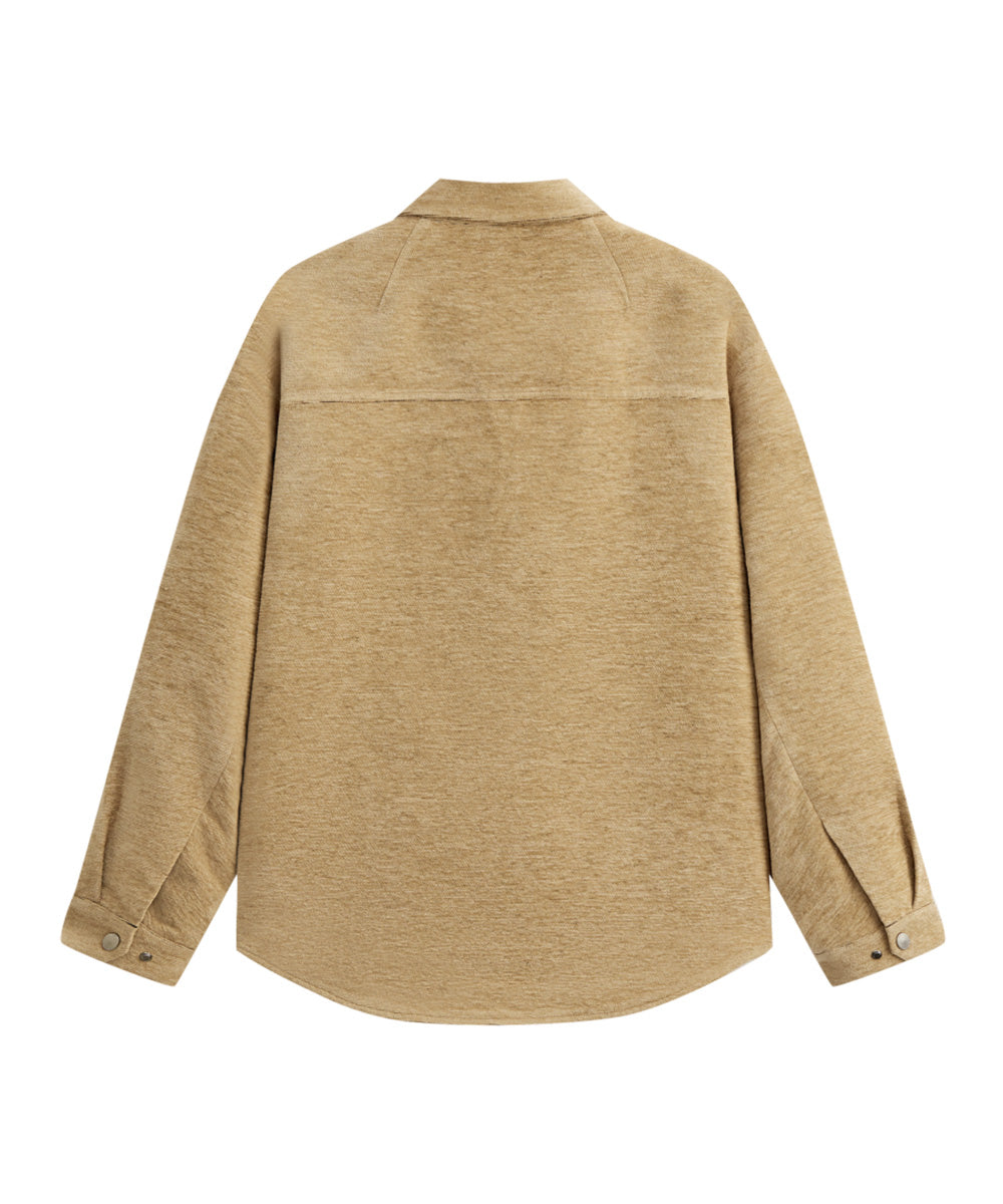 VELOUR SHIRT JACKET