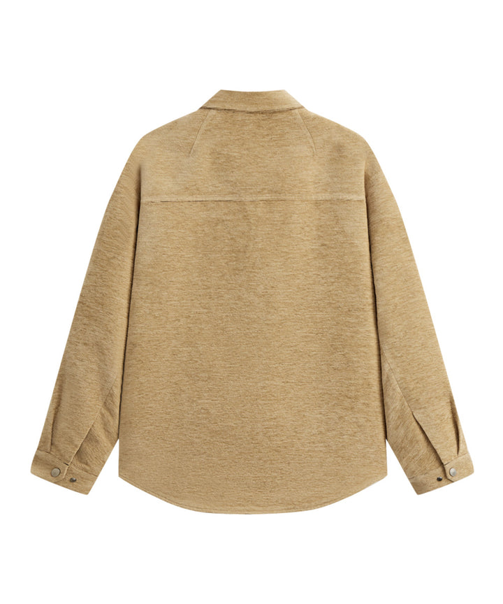 VELOUR SHIRT JACKET