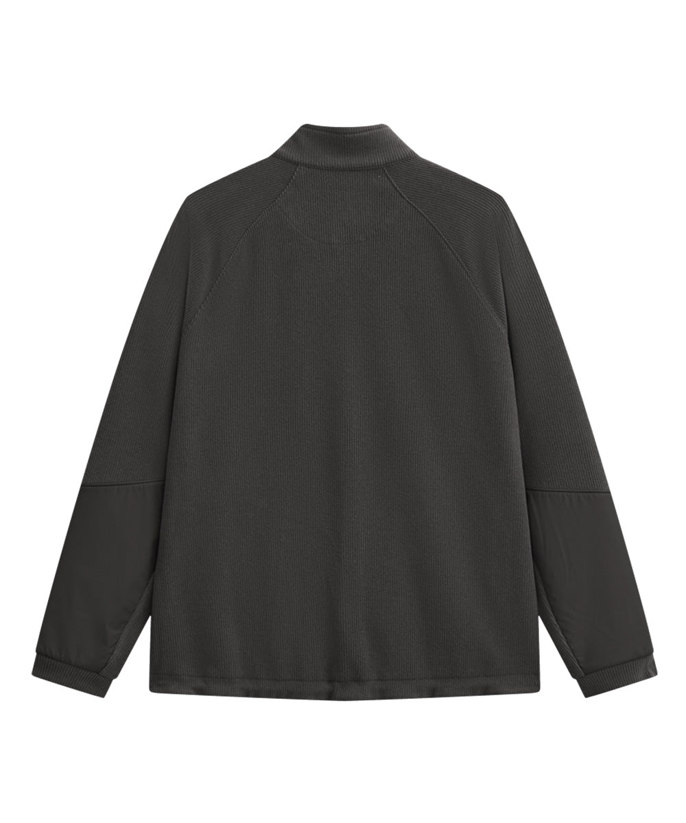 CORDUROY JERSEY STAND ZIP UP