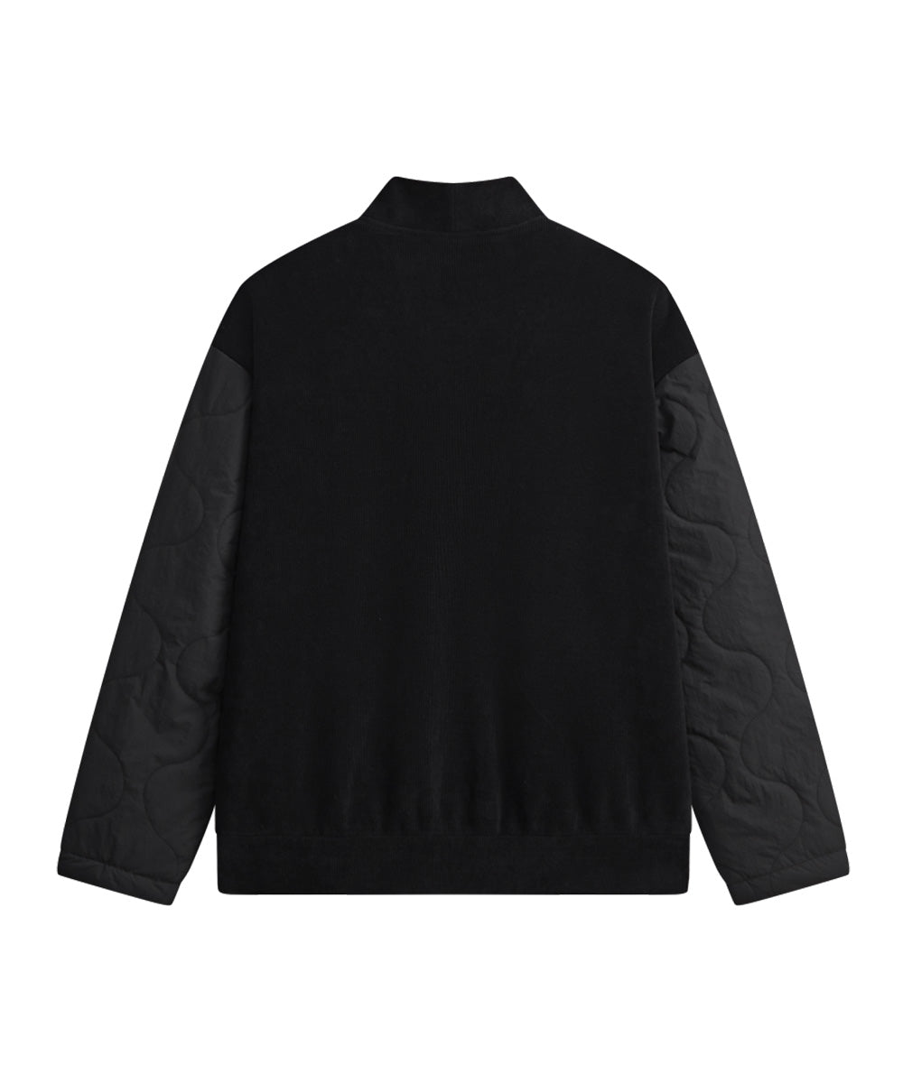 CORDUROY COLLARLESS JACKET