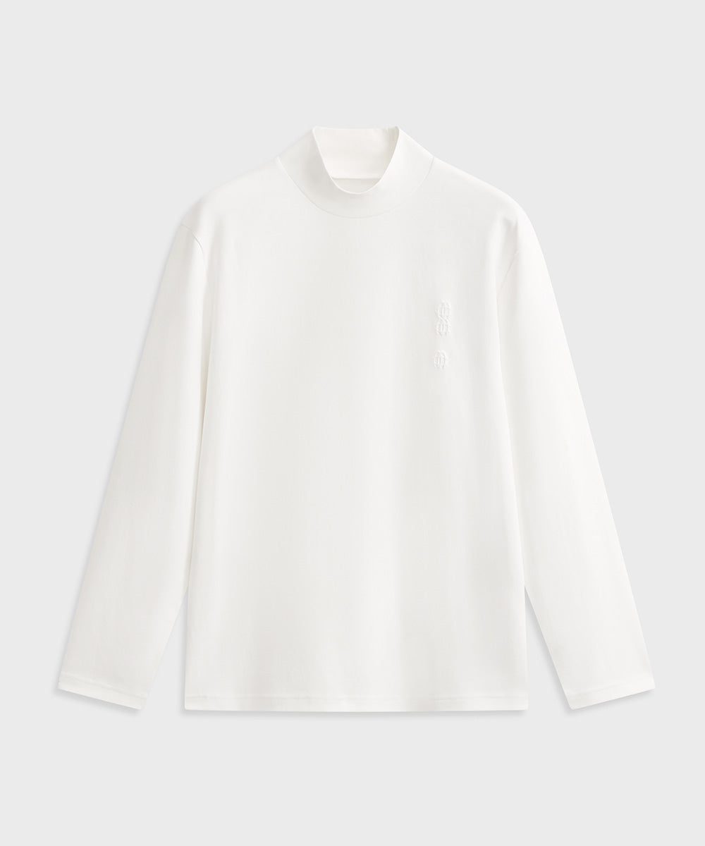 MOCK NECK LONG-SLEEVE TEE
