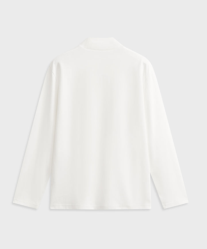 MOCK NECK LONG-SLEEVE TEE