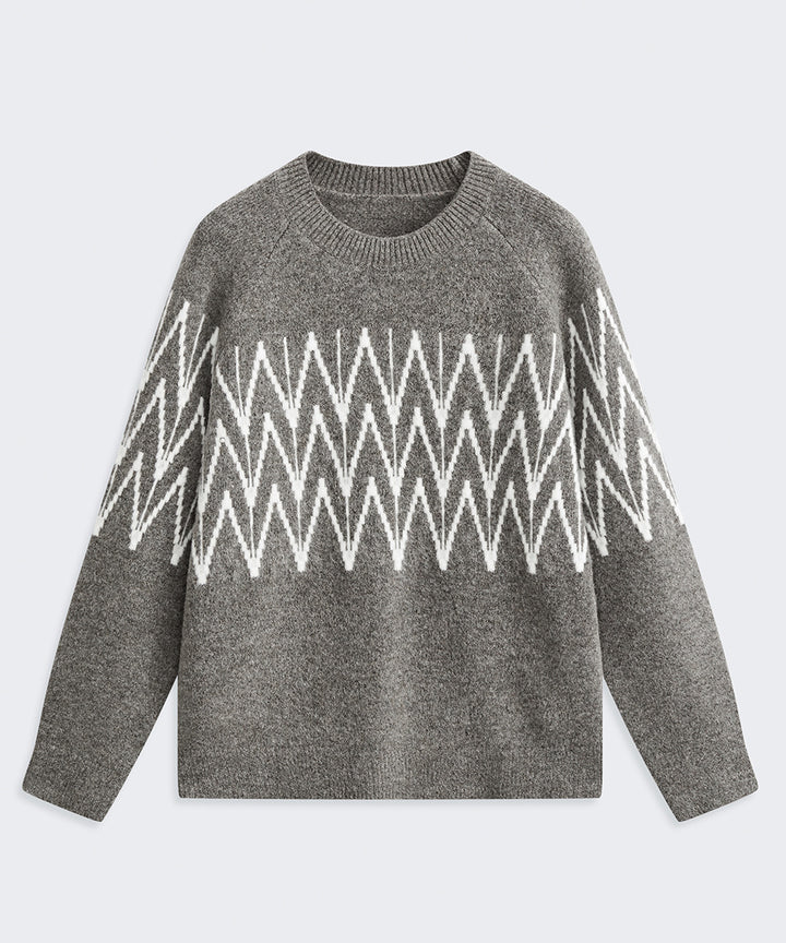 CREW NECK LONG-SLEEVE KNIT