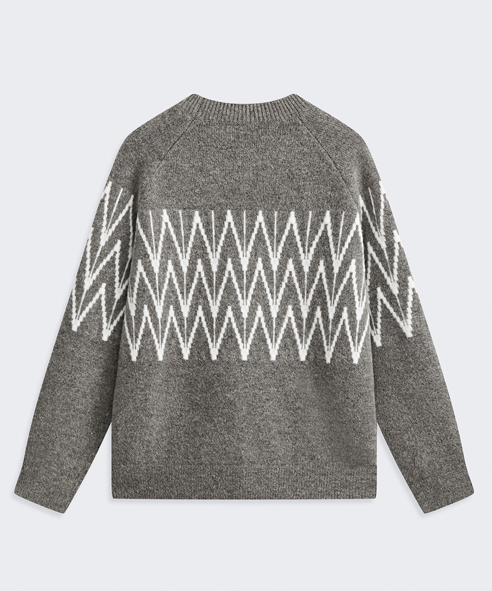 CREW NECK LONG-SLEEVE KNIT