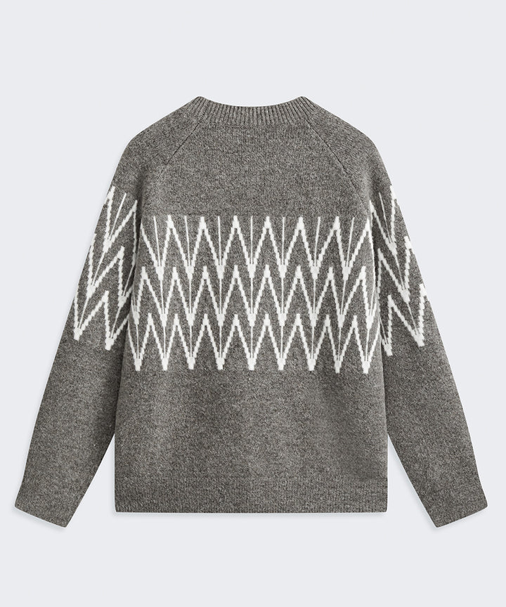 CREW NECK LONG-SLEEVE KNIT