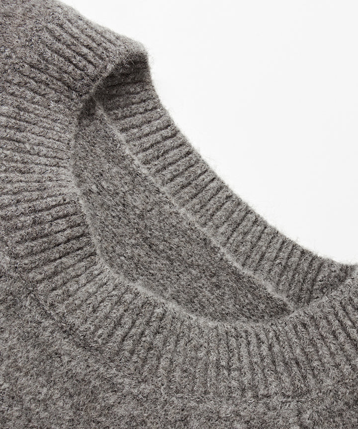 CREW NECK LONG-SLEEVE KNIT