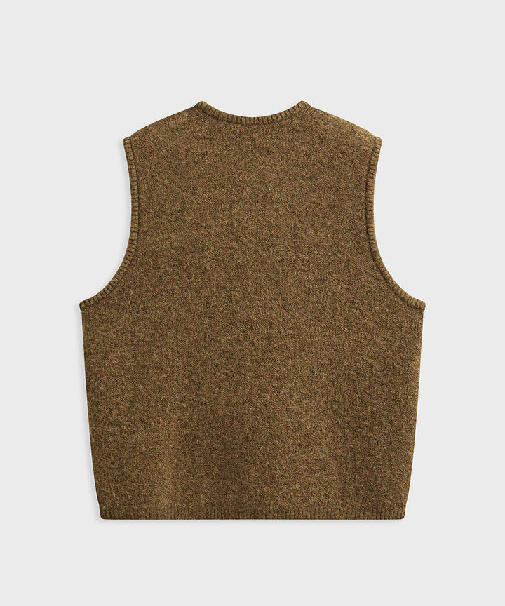 CREW NECK KNIT VEST