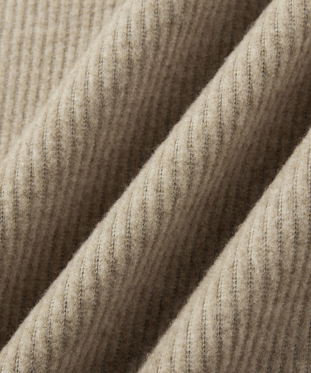 HENLEY NECK SWEATSHIRT