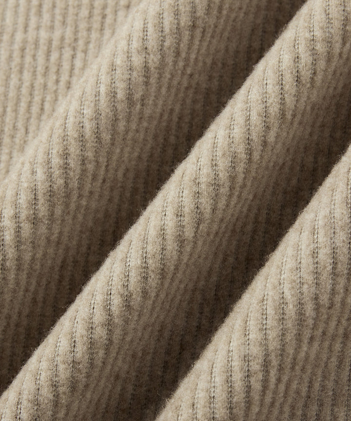 HENLEY NECK SWEATSHIRT