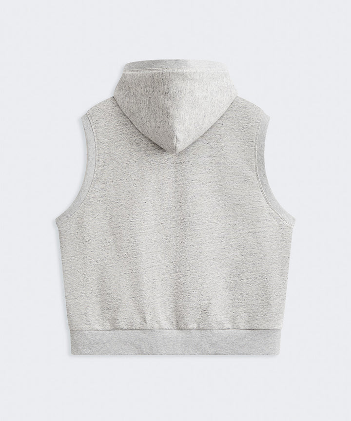 HOODED ZIP-UP VEST