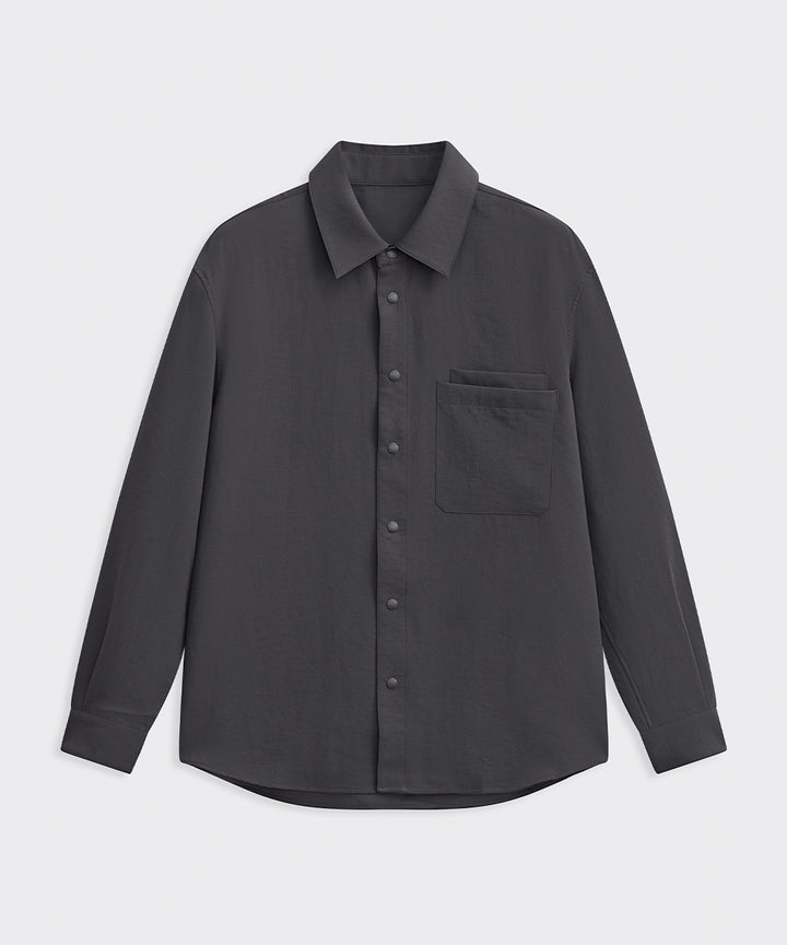 REGULAR-COLLAR LONG-SLEEVE SHIRT