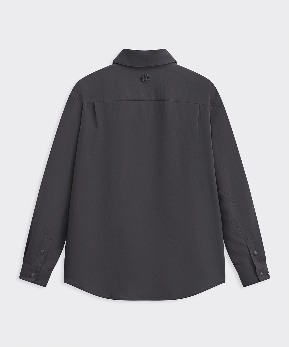 REGULAR-COLLAR LONG-SLEEVE SHIRT