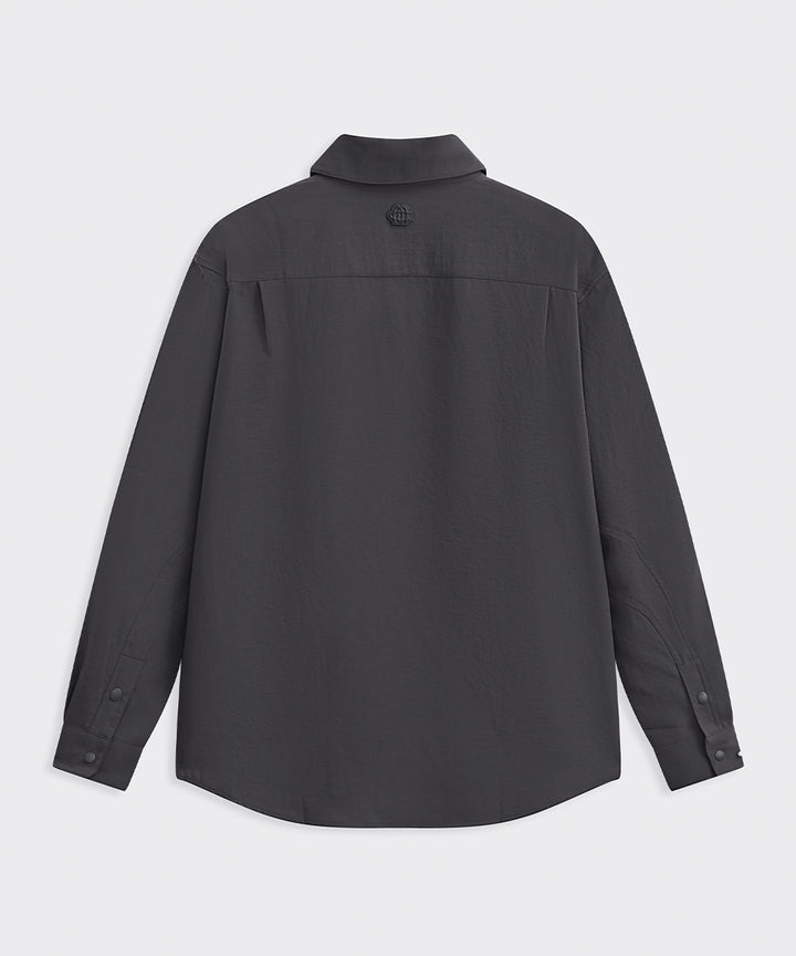 REGULAR-COLLAR LONG-SLEEVE SHIRT
