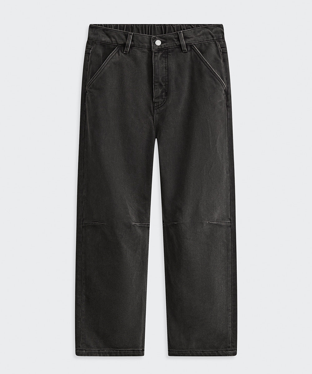 STRAIGHT-LEG DENIM PANTS