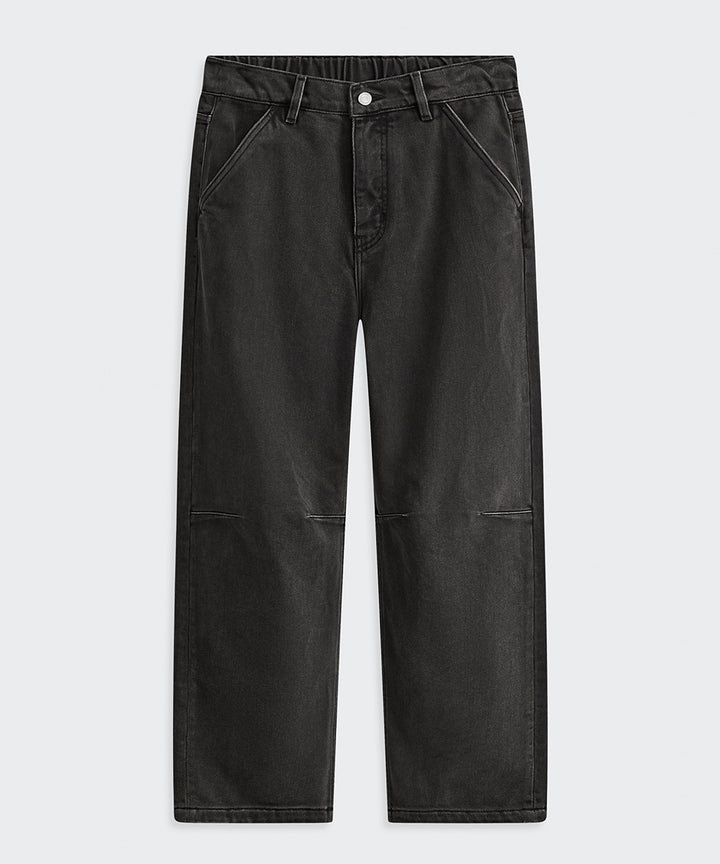 STRAIGHT-LEG DENIM PANTS