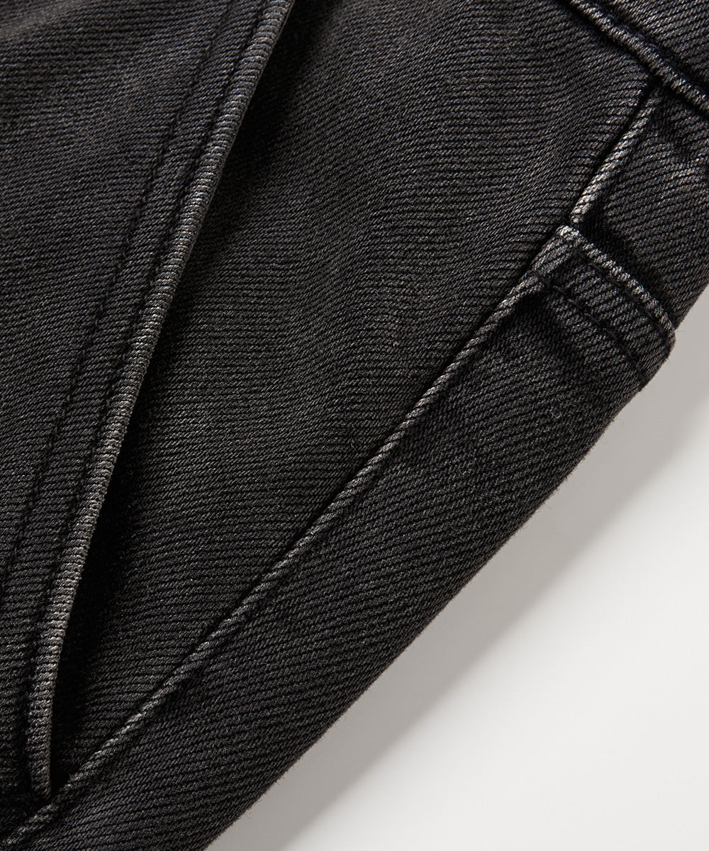 STRAIGHT-LEG DENIM PANTS