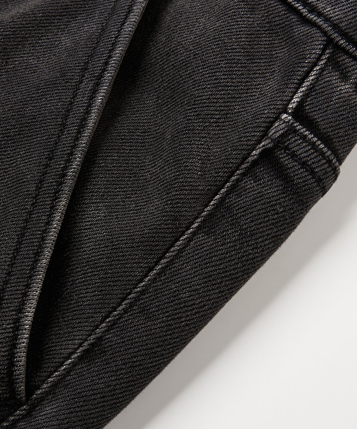 STRAIGHT-LEG DENIM PANTS