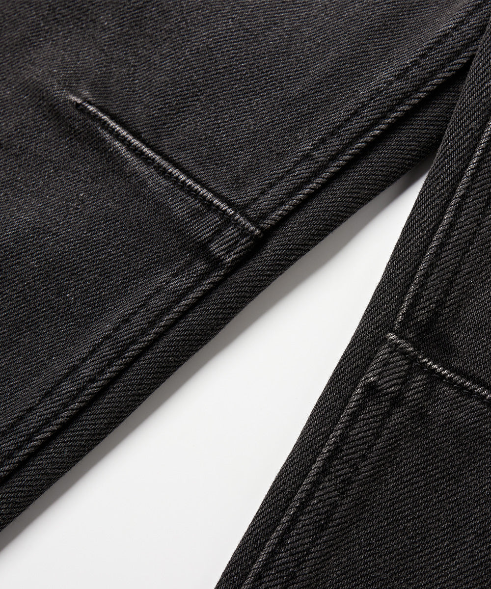 STRAIGHT-LEG DENIM PANTS