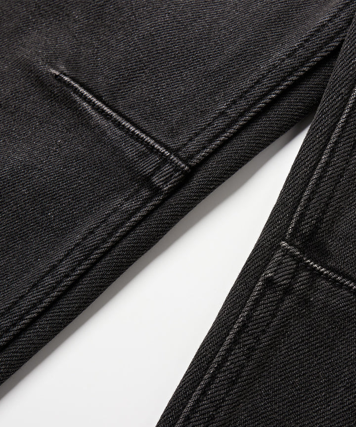 STRAIGHT-LEG DENIM PANTS