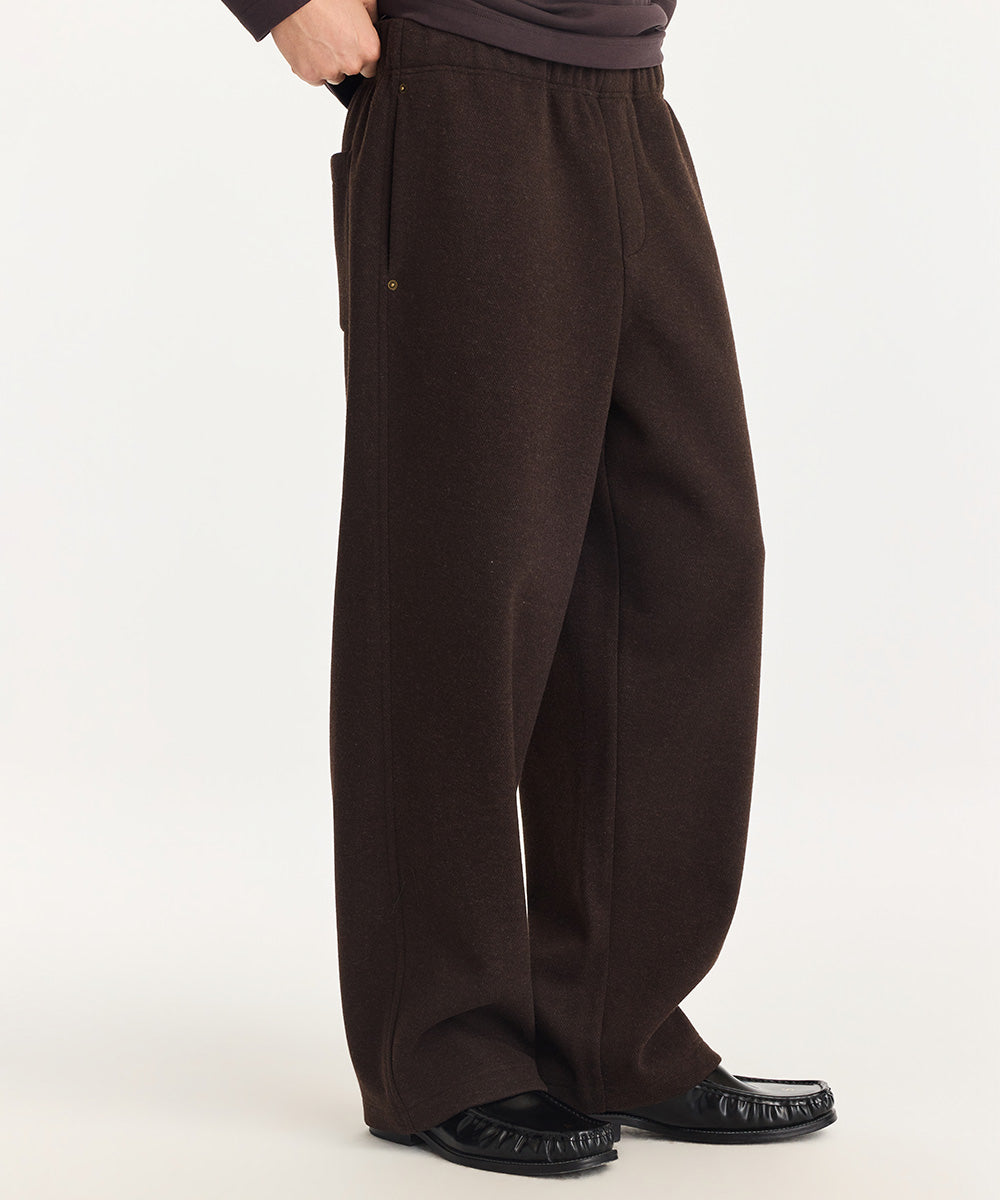 KNIT WIDE-LEG PANTS