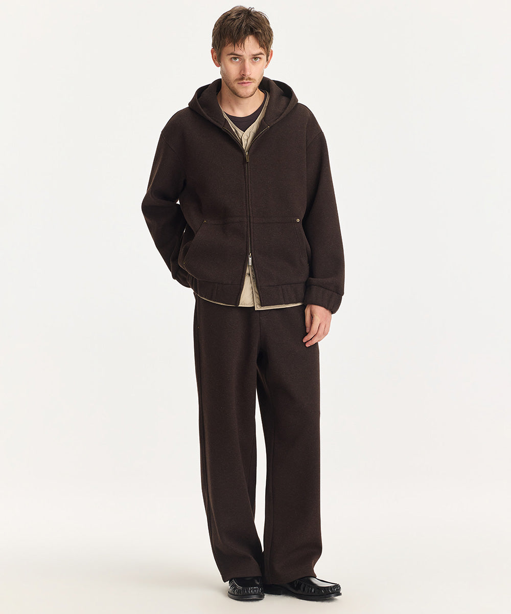KNIT WIDE-LEG PANTS