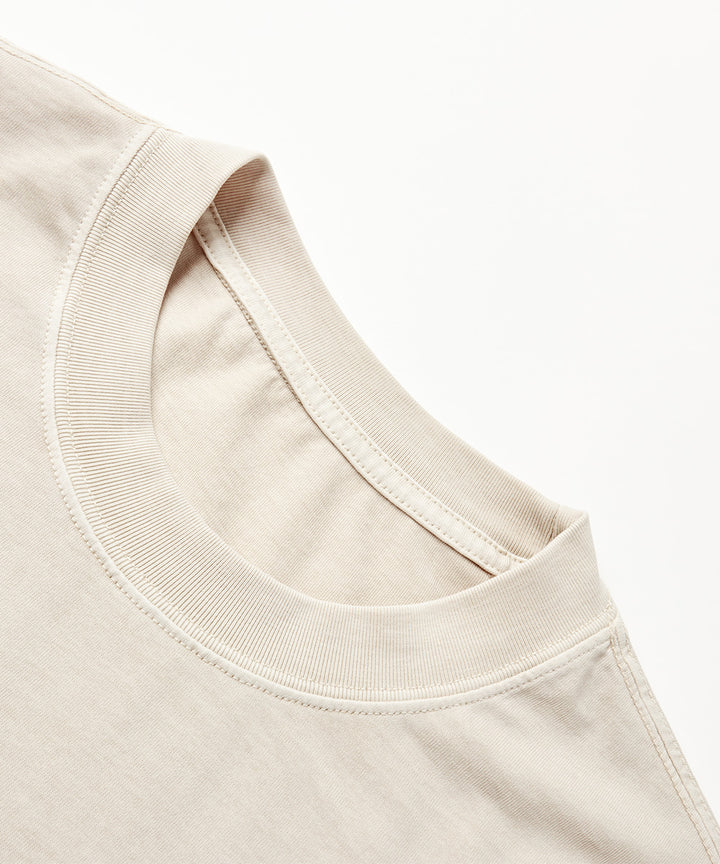 Washed Jersey Crew Neck T-Shirt