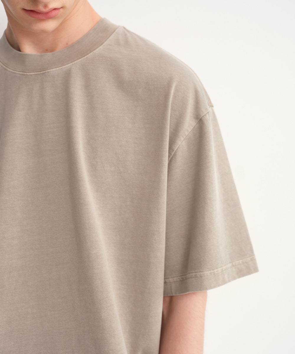 Washed Jersey Crew Neck T-Shirt