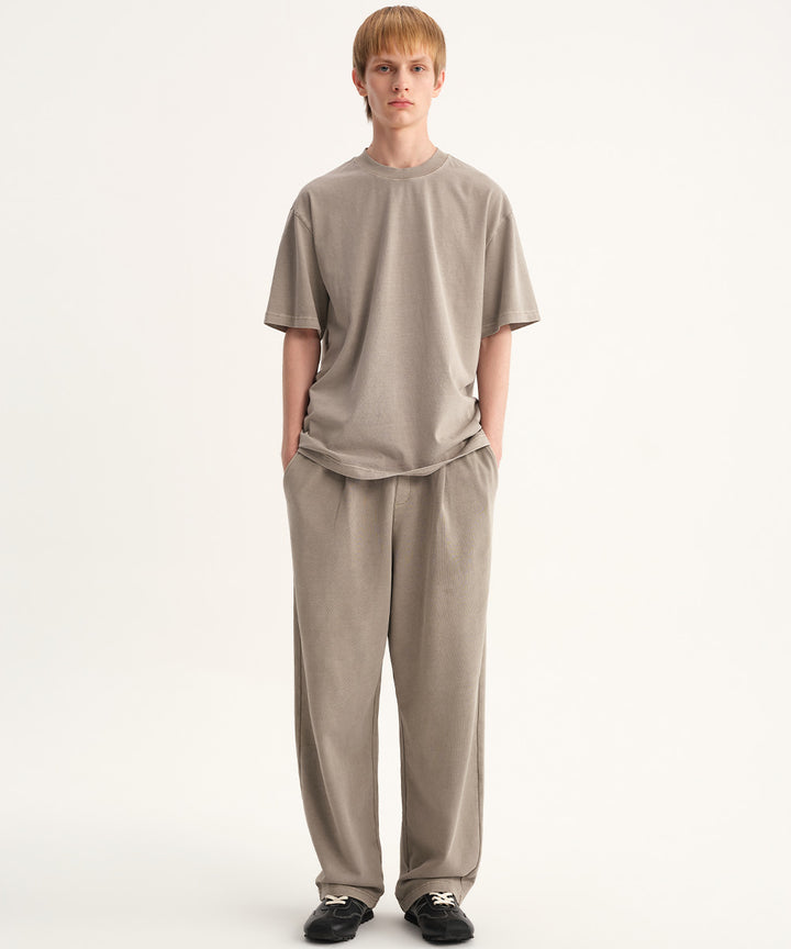 Washed Jersey Crew Neck T-Shirt