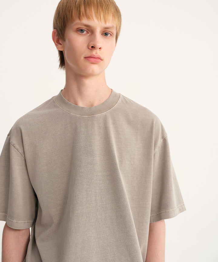 Washed Jersey Crew Neck T-Shirt